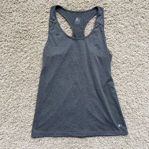 Starter Authentic Dri-Star Womens Tank Top Grey Gray Racerback Scoop Neck Medium